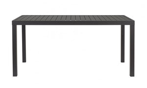 Tavolo da giardino in alluminio - HILDE Colore: Antracite, Dimensione: 150x80 cm