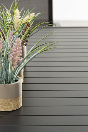 Tavolo da giardino in alluminio - HILDE Colore: Antracite, Dimensione: 150x80 cm