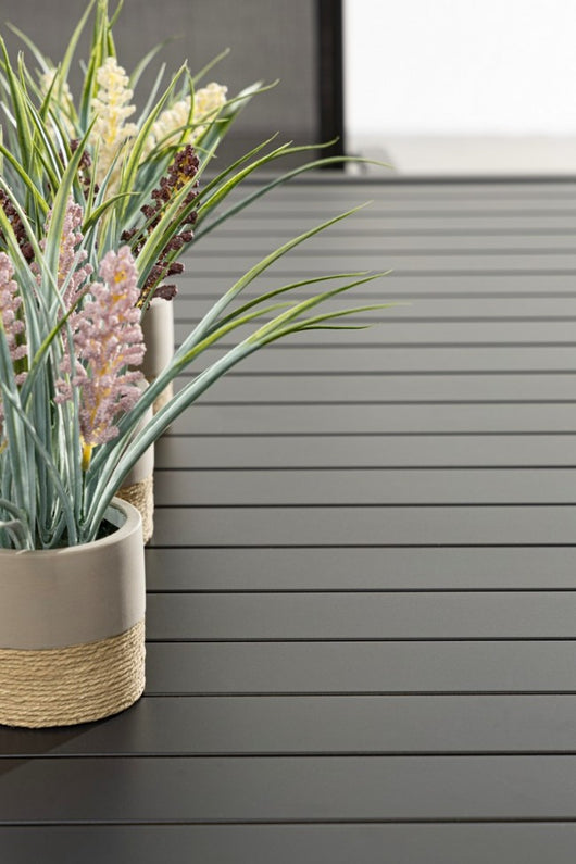 Tavolo da giardino in alluminio - HILDE Colore: Antracite, Dimensione: 150x80 cm