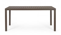 Tavolo da giardino in alluminio - HILDE Dimensione: 150x80 cm, Colore: Coffee