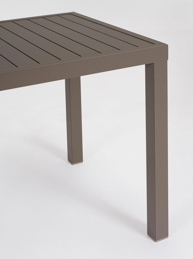 Tavolo da giardino in alluminio - HILDE Dimensione: 150x80 cm, Colore: Coffee
