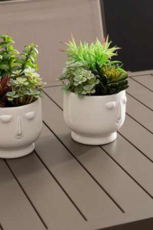 Tavolo da giardino in alluminio - HILDE Dimensione: 150x80 cm, Colore: Coffee