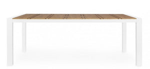 Tavolo Allungabile Alluminio Antracite Moderno da Esterno - MESSENGER Colore: Bianco