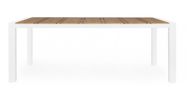 Tavolo Allungabile Alluminio Antracite Moderno da Esterno - MESSENGER Colore: Bianco