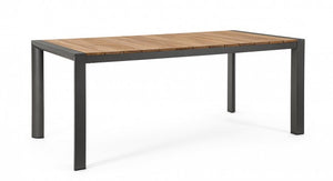 Tavolo Allungabile Alluminio Bianco Moderno da Esterno - HIGHLANDER Colore: Antracite