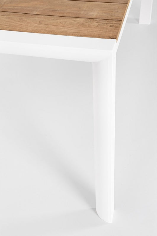 Tavolo Allungabile Alluminio Bianco Moderno da Esterno - HIGHLANDER Colore: Bianco