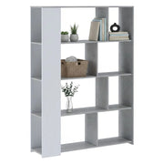 Biblioteca Oro, Libreria 6 Ripiani, 129x33x174h cm Bianco