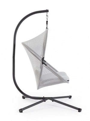 Poltrona Sospesa Acciaio Grigio Moderna da Esterno - MEADOW