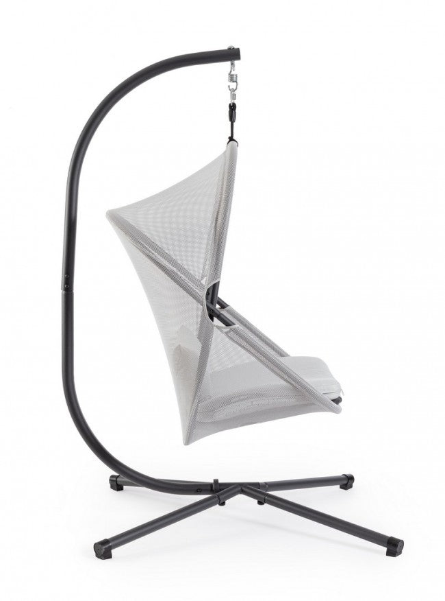 Poltrona Sospesa Acciaio Grigio Moderna da Esterno - MEADOW