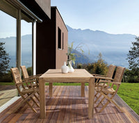 Set 2 Sedie con Braccioli Teak Marrone da Esterno - CHARMING