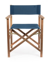 Sedia Regista pieghevole in legno (6 Pezzi) - NOEMI Colore: Blu
