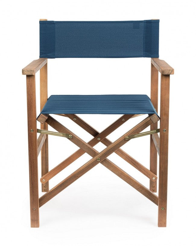 Sedia Regista pieghevole in legno (6 Pezzi) - NOEMI Colore: Blu