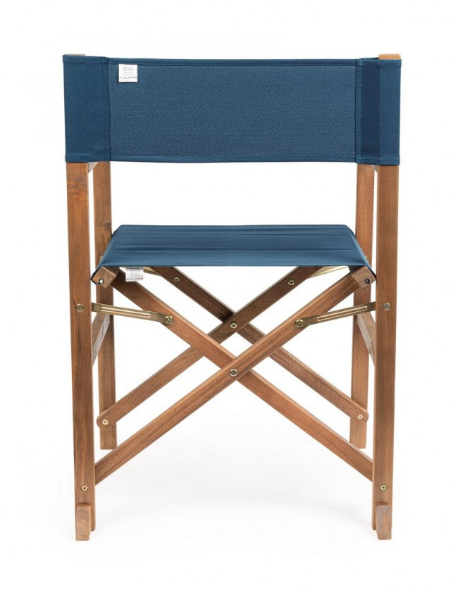 Sedia Regista pieghevole in legno (6 Pezzi) - NOEMI Colore: Blu