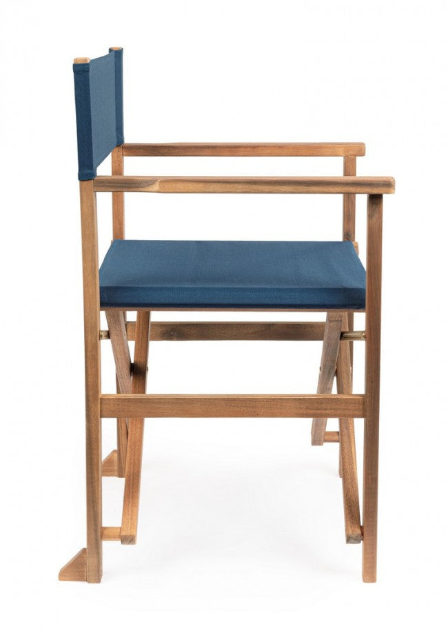 Sedia Regista pieghevole in legno (6 Pezzi) - NOEMI Colore: Blu