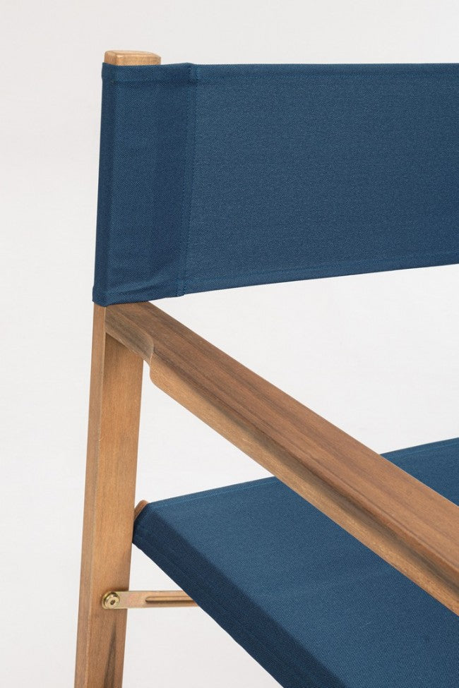 Sedia Regista pieghevole in legno (6 Pezzi) - NOEMI Colore: Blu