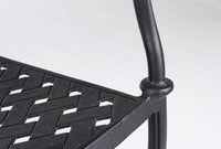 Set 4 Sedie con Braccioli Alluminio Antracite da Esterno - CLASSIC Colore: Antracite