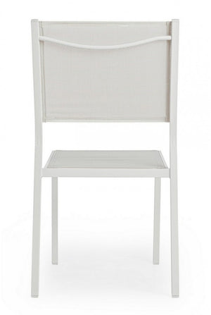 Sedia da giardino in alluminio (6 Pezzi) - HILDE Colore: Bianco