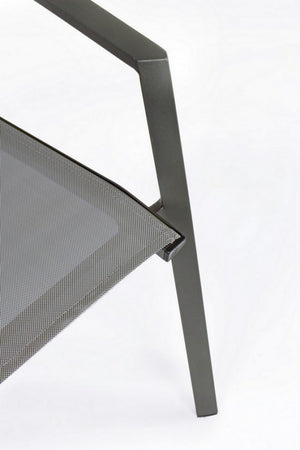 Sedia da giardino in alluminio con Braccioli (4 Pezzi) - CRUISE Colore: Antracite