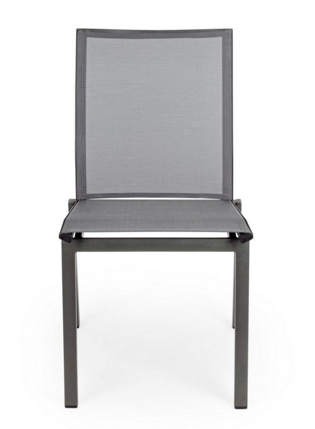 Sedia da giardino in alluminio (4 Pezzi) - CRUISE Colore: Antracite