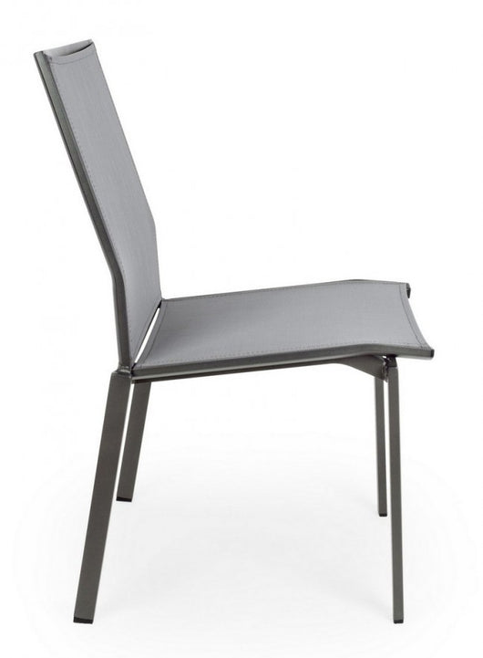 Sedia da giardino in alluminio (4 Pezzi) - CRUISE Colore: Antracite