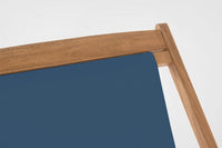 Set 4 Sdraio Legno Verde Chiaro da Giardino - SERENITY Colore: Blu