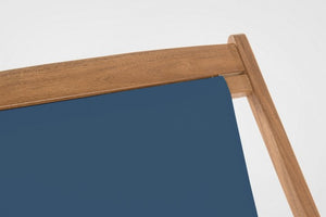 Set 4 Sdraio Legno Verde Chiaro da Giardino - SERENITY Colore: Blu