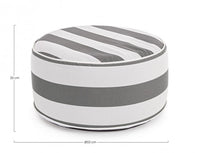 Pouf Gonfiabile da esterno (2 Pezzi) - RIGHE Colore: Grigio