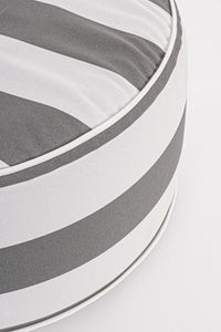 Pouf Gonfiabile da esterno (2 Pezzi) - RIGHE Colore: Grigio