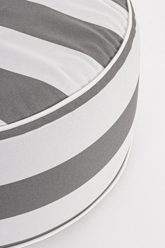 Pouf Gonfiabile da esterno (2 Pezzi) - RIGHE Colore: Grigio