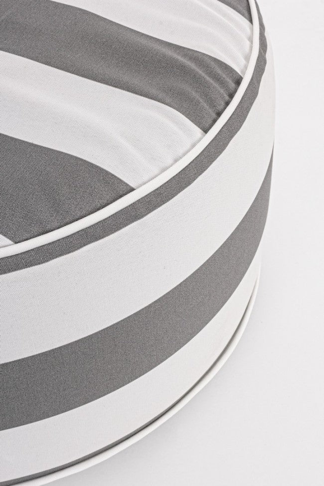Pouf Gonfiabile da esterno (2 Pezzi) - RIGHE Colore: Grigio