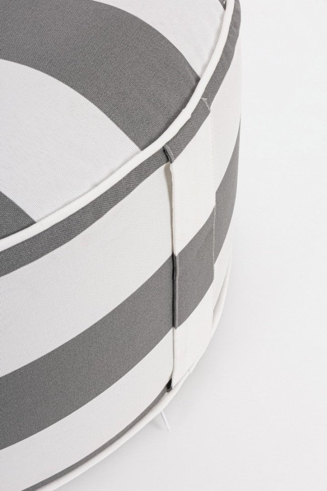 Pouf Gonfiabile da esterno (2 Pezzi) - RIGHE Colore: Grigio