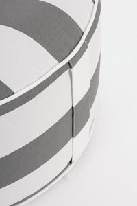 Pouf Gonfiabile da esterno (2 Pezzi) - RIGHE Colore: Grigio