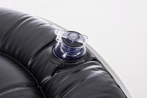 Pouf Gonfiabile da esterno (2 Pezzi) - RIGHE Colore: Grigio