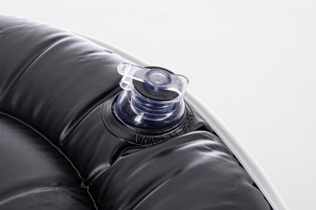 Pouf Gonfiabile da esterno (2 Pezzi) - RIGHE Colore: Grigio