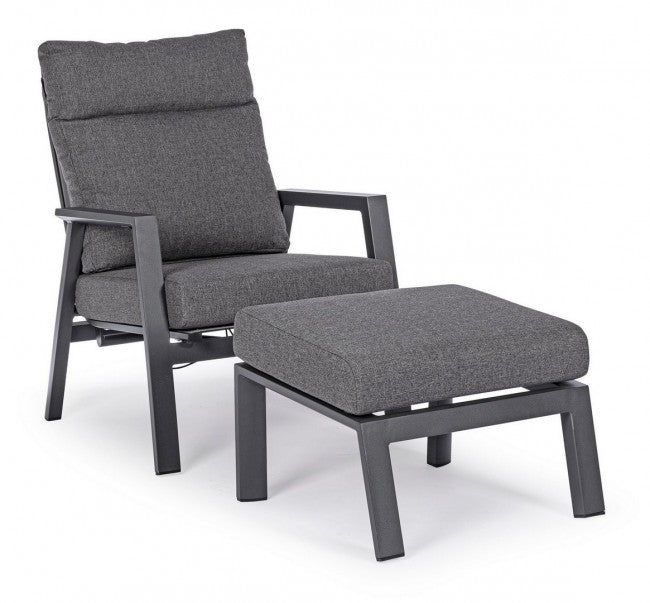 Pouf da esterno in alluminio - KLEDI Colore: Antracite