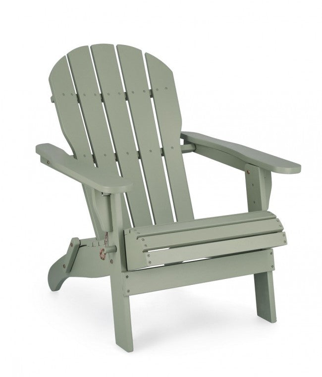Poltrona Pieghevole Legno Grigio da Esterno - HISTORIC Colore: Verde