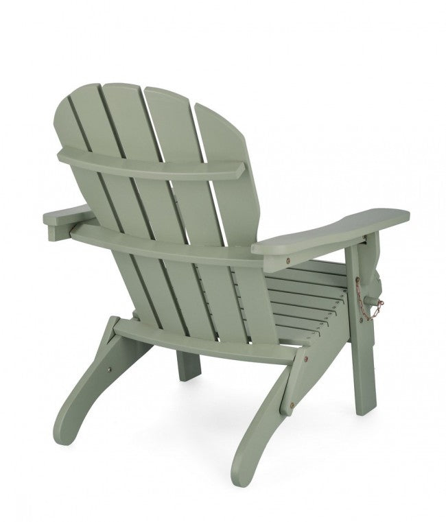 Poltrona Pieghevole Legno Grigio da Esterno - HISTORIC Colore: Verde