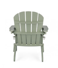 Poltrona Pieghevole Legno Grigio da Esterno - HISTORIC Colore: Verde