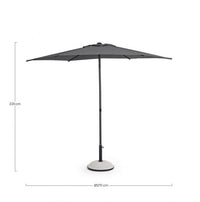 Ombrellone Acciaio Verde Moderno da Esterno 270 cm - RHYTHM Colore: Grigio