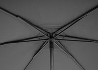 Ombrellone Acciaio Verde Moderno da Esterno 270 cm - RHYTHM Colore: Grigio