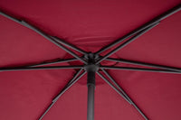 Ombrellone Acciaio Verde Moderno da Esterno 270 cm - RHYTHM Colore: Rosso