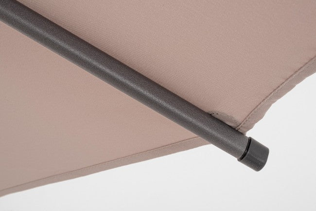 Ombrellone Doppio Acciaio Tortora Moderno da Giardino - BRAZILIAN Colore: Tortora