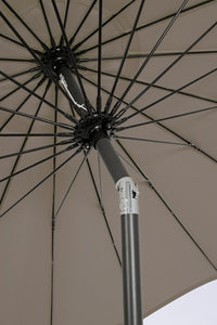 Ombrellone da giardino rotondo 2.7M - ATLANTA Colore: Tortora