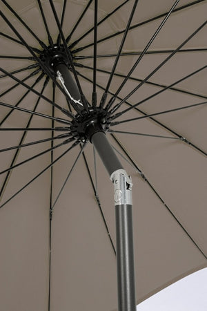 Ombrellone da giardino rotondo 2.7M - ATLANTA Colore: Tortora