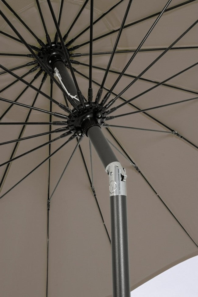 Ombrellone da giardino rotondo 2.7M - ATLANTA Colore: Tortora