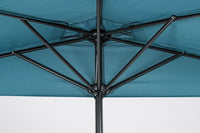 Ombrellone Mezzaluna Alluminio Turchese da Esterno 270 - EXOTICA Colore: Turchese