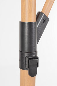 Ombrellone da Giardino Alluminio Nero Moderno 3M - TROPICAL Colore: Naturale