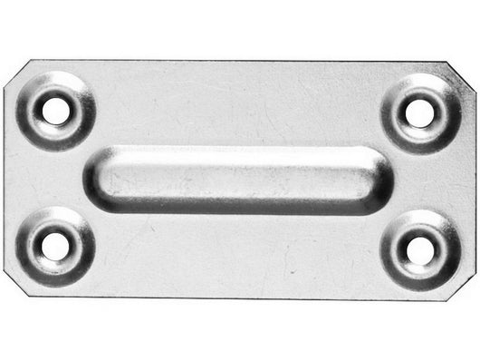 piastrina di giunzione diritta ferro zincato 100 pz.  mm.70x35 cod:ferx.vit45359