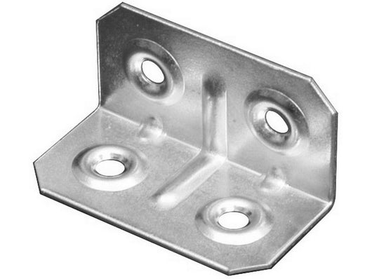 piastrina di giunzione angolare ferro zincato 100 pz.  mm.40x20x20 cod:ferx.vit45357