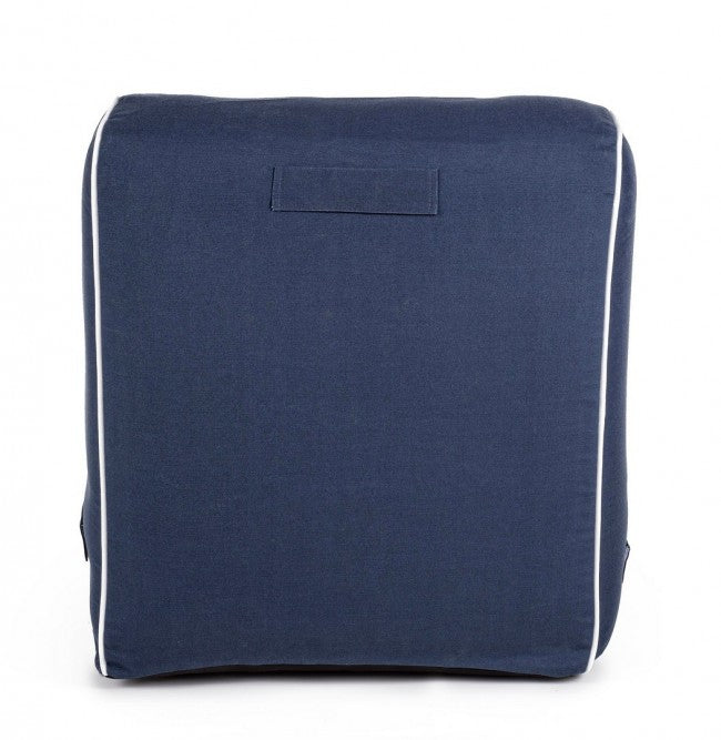 Chaise Longue Gonfiabile Poliestere Grigio Moderna da Interno - DIVA Colore: Blu